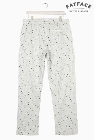 Fat Face Grey Marl Star Pyjama Bottom